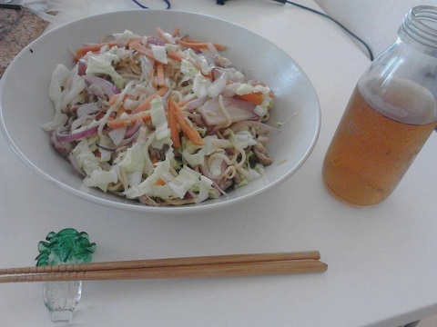 ラム肉入り塩焼きそば