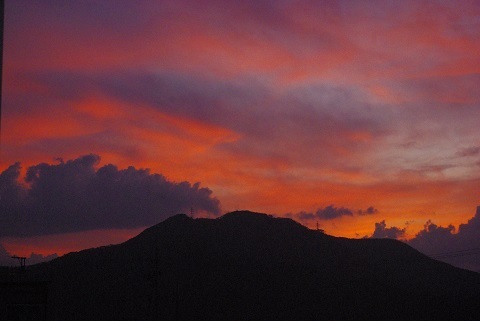 夕日