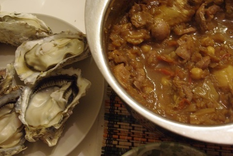 カキとカレー